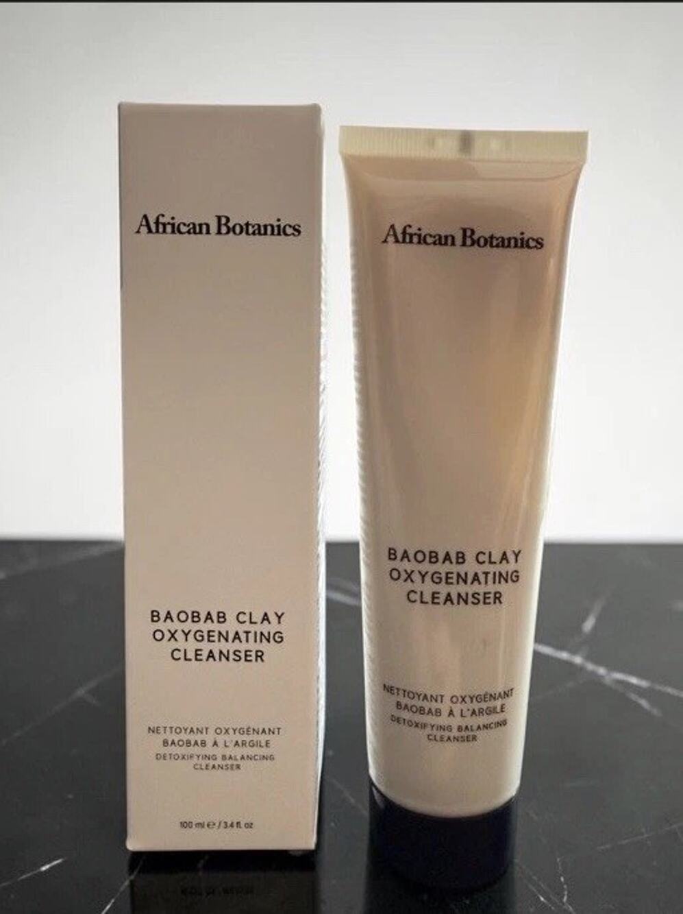 AFRICAN BOTANICS Baobab Clay Oxygenating Cleanser 3.4 fl oz NIB/SEALED Exp 6/27